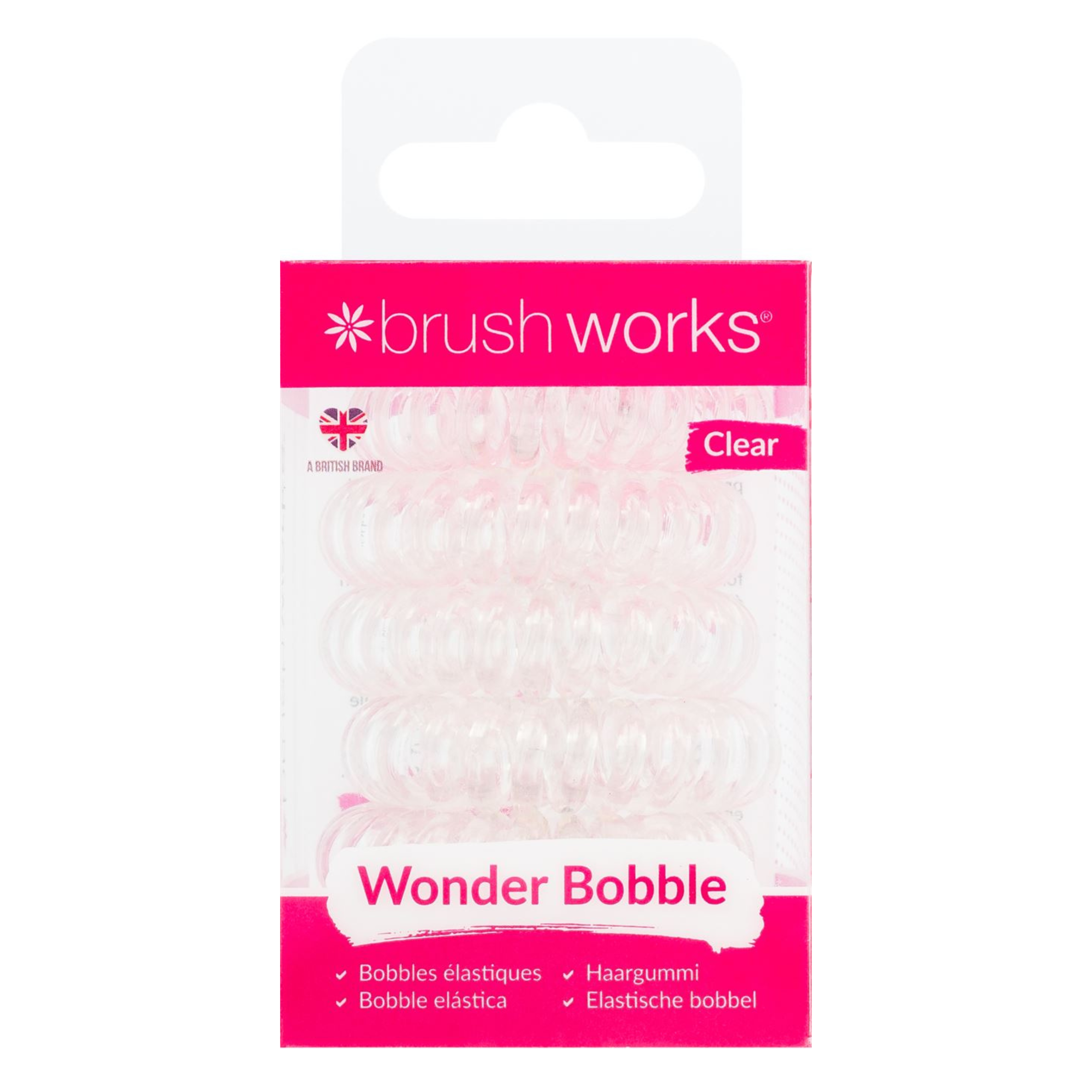 SETTI: 6kpl Wonder Bobble Clear -hiuslenkit